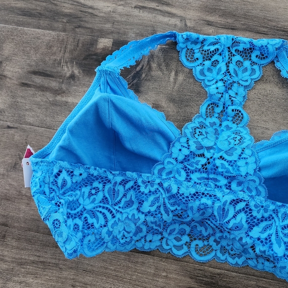 Xhilaration Racerback Wireless Padded Bralette Blue Women's XL NWT - Picture 9 of 16